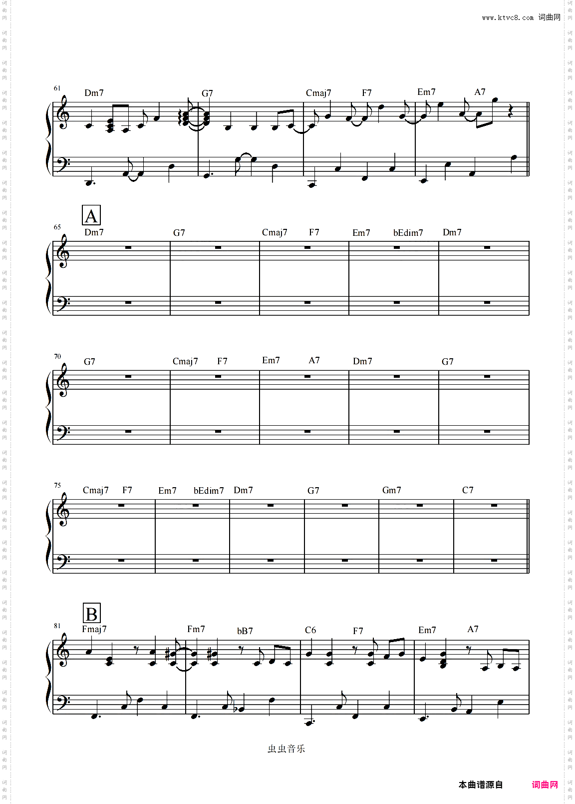 I wish you love初级实用爵士