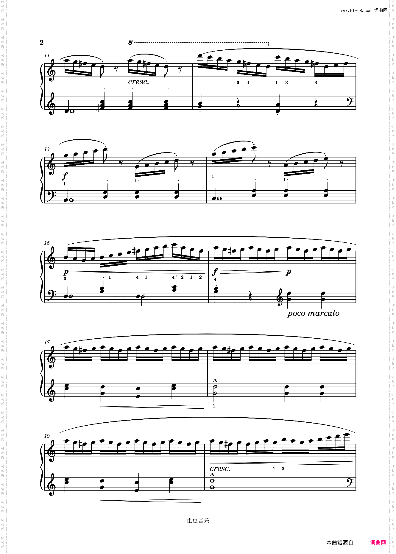 4级练习曲-车尔尼849之6