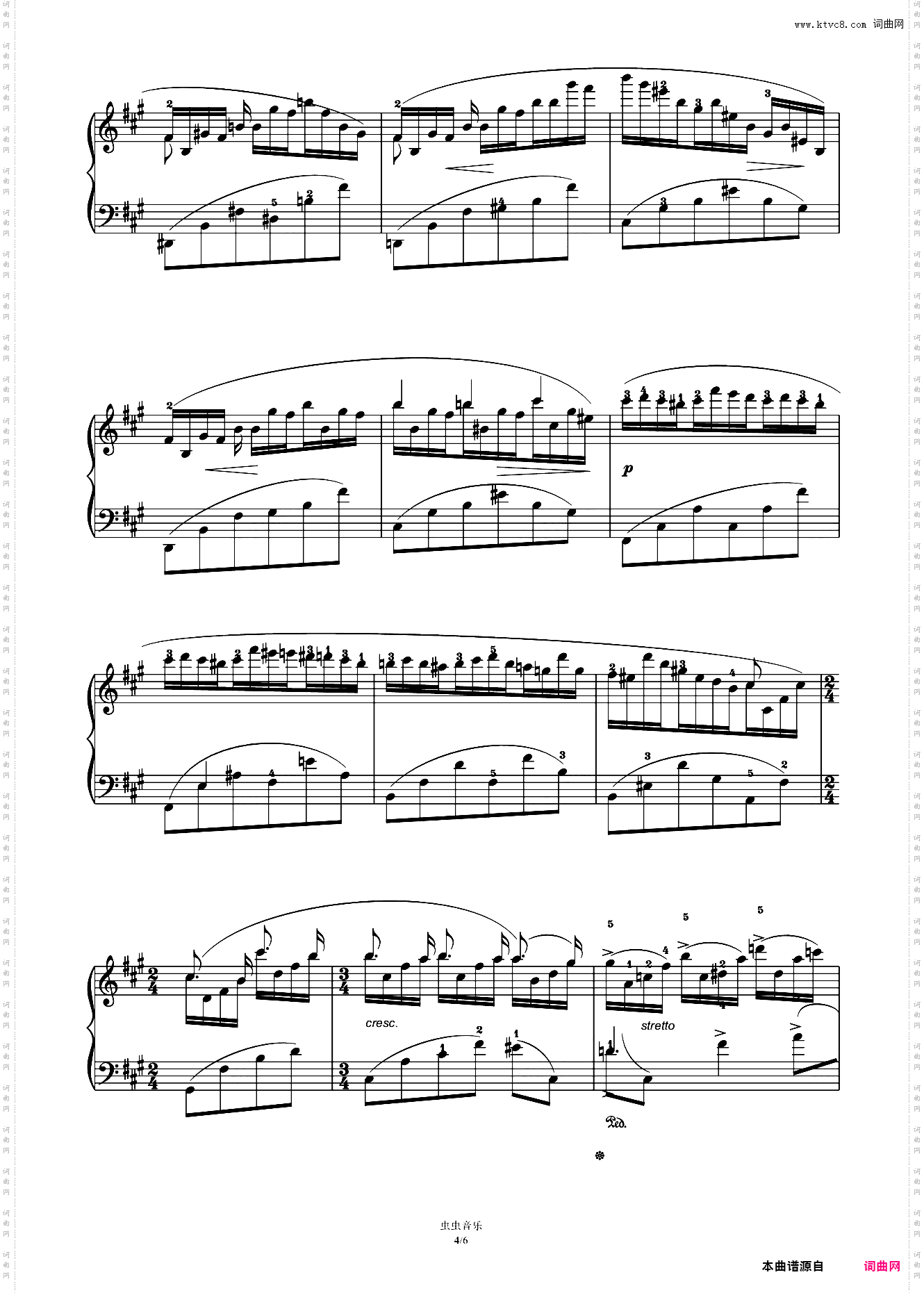 第十级A-2·练习曲Op·15 No·9