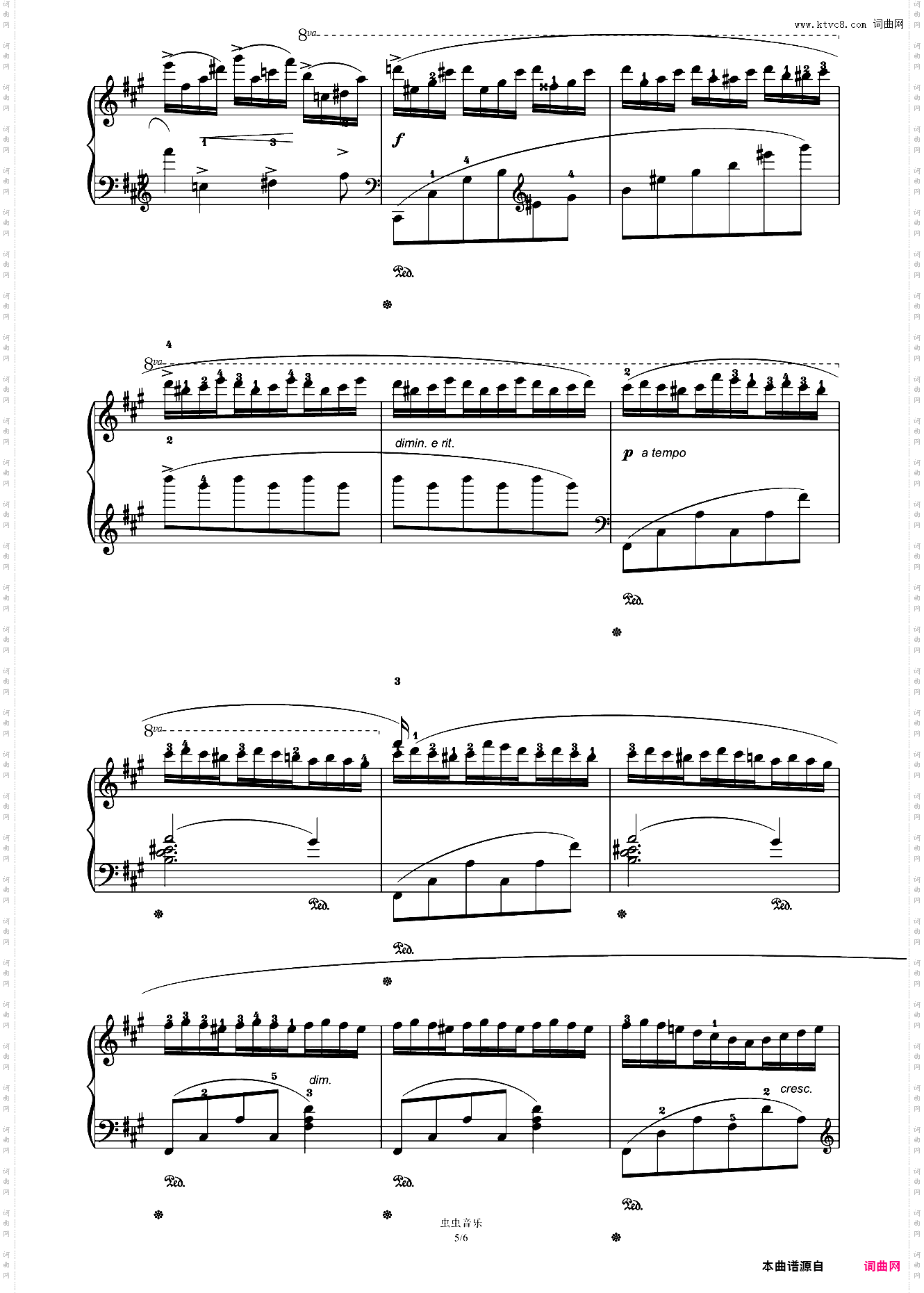 第十级A-2·练习曲Op·15 No·9