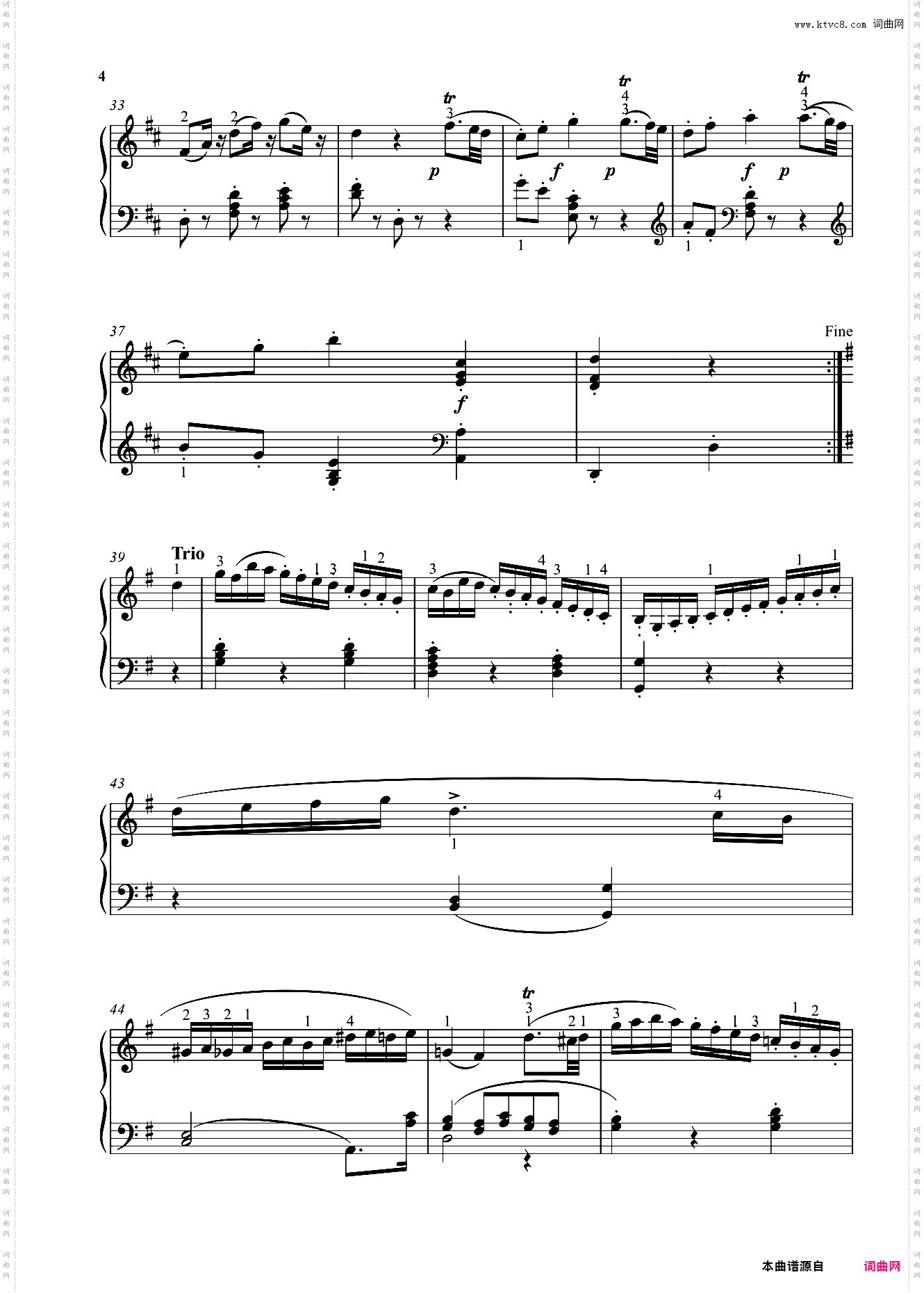 小步舞曲选自《嬉游曲》