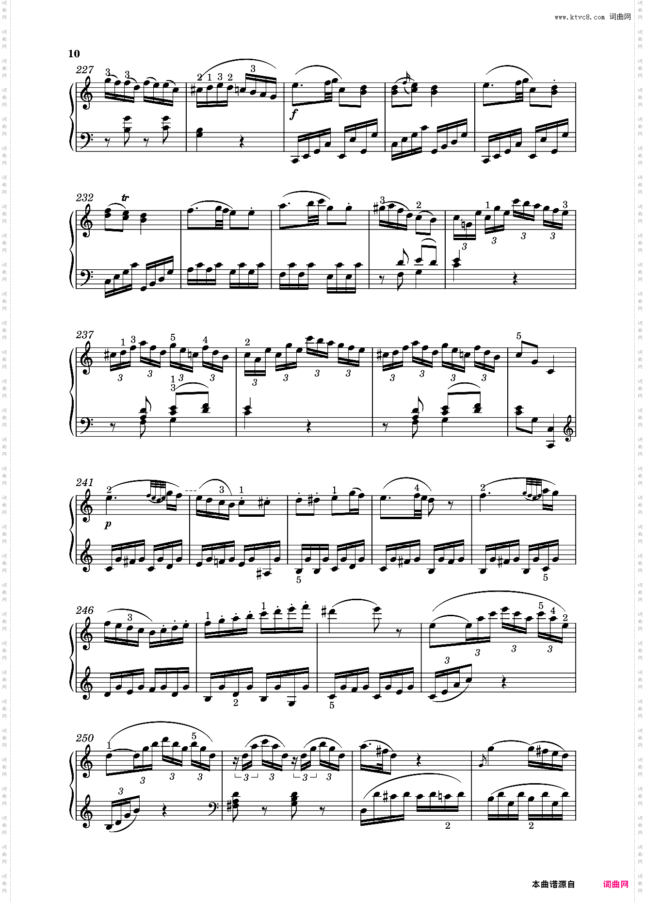 钢琴奏鸣曲KV330