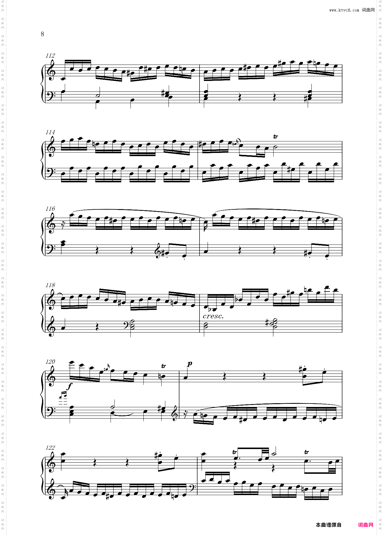 钢琴奏鸣曲KV310