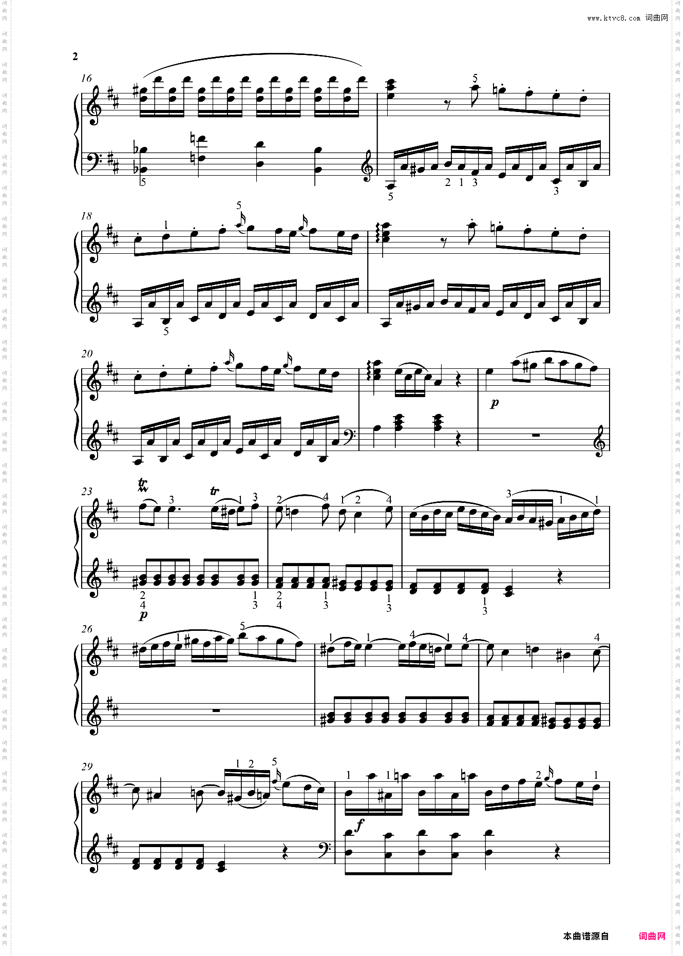 钢琴奏鸣曲KV284