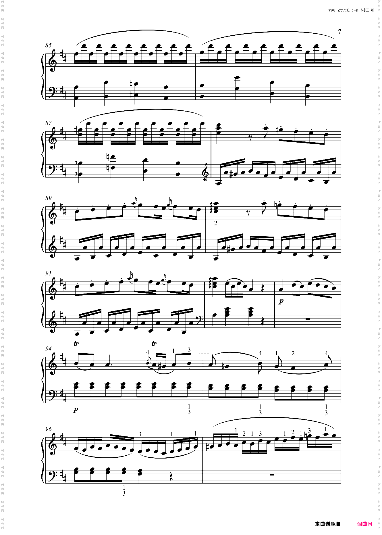 钢琴奏鸣曲KV284