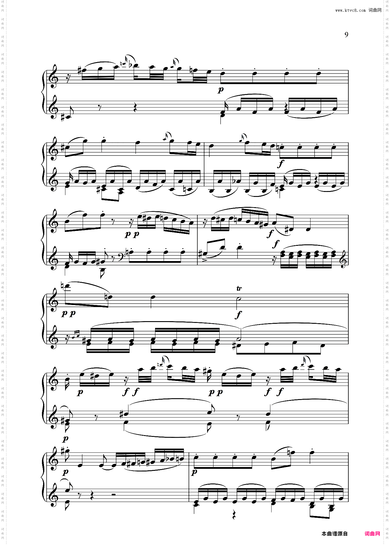 钢琴奏鸣曲KV283