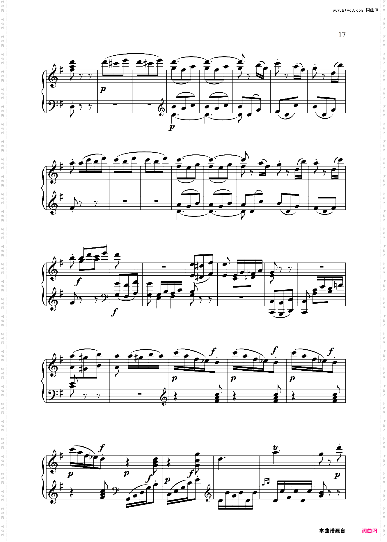 钢琴奏鸣曲KV283