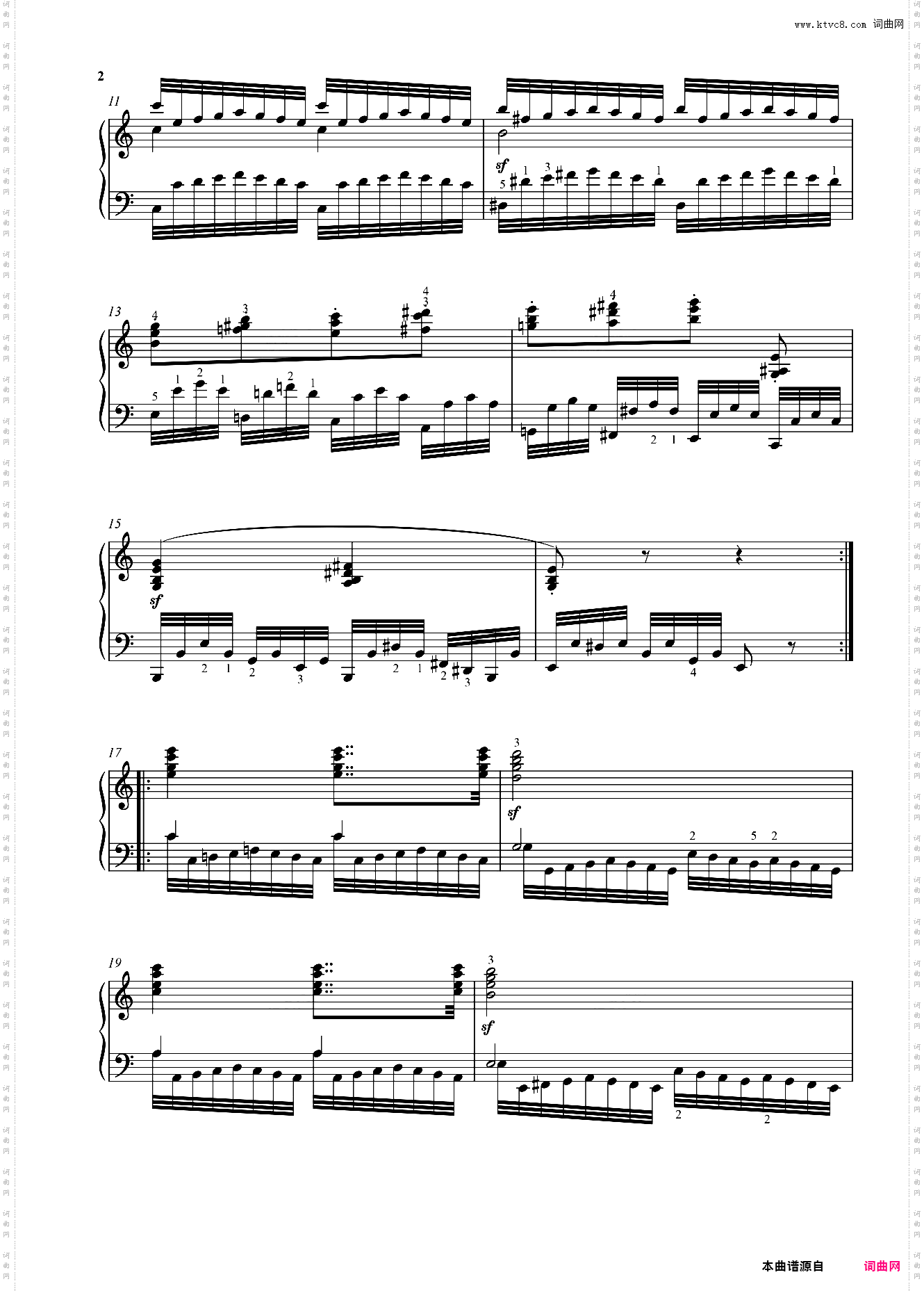车尔尼299，No34