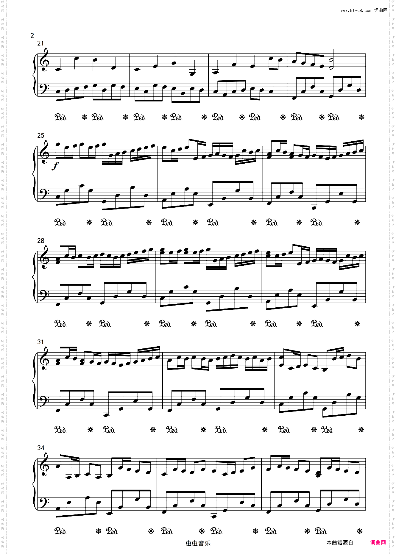 卡农 Canon -帕海贝尔【原版钢琴】