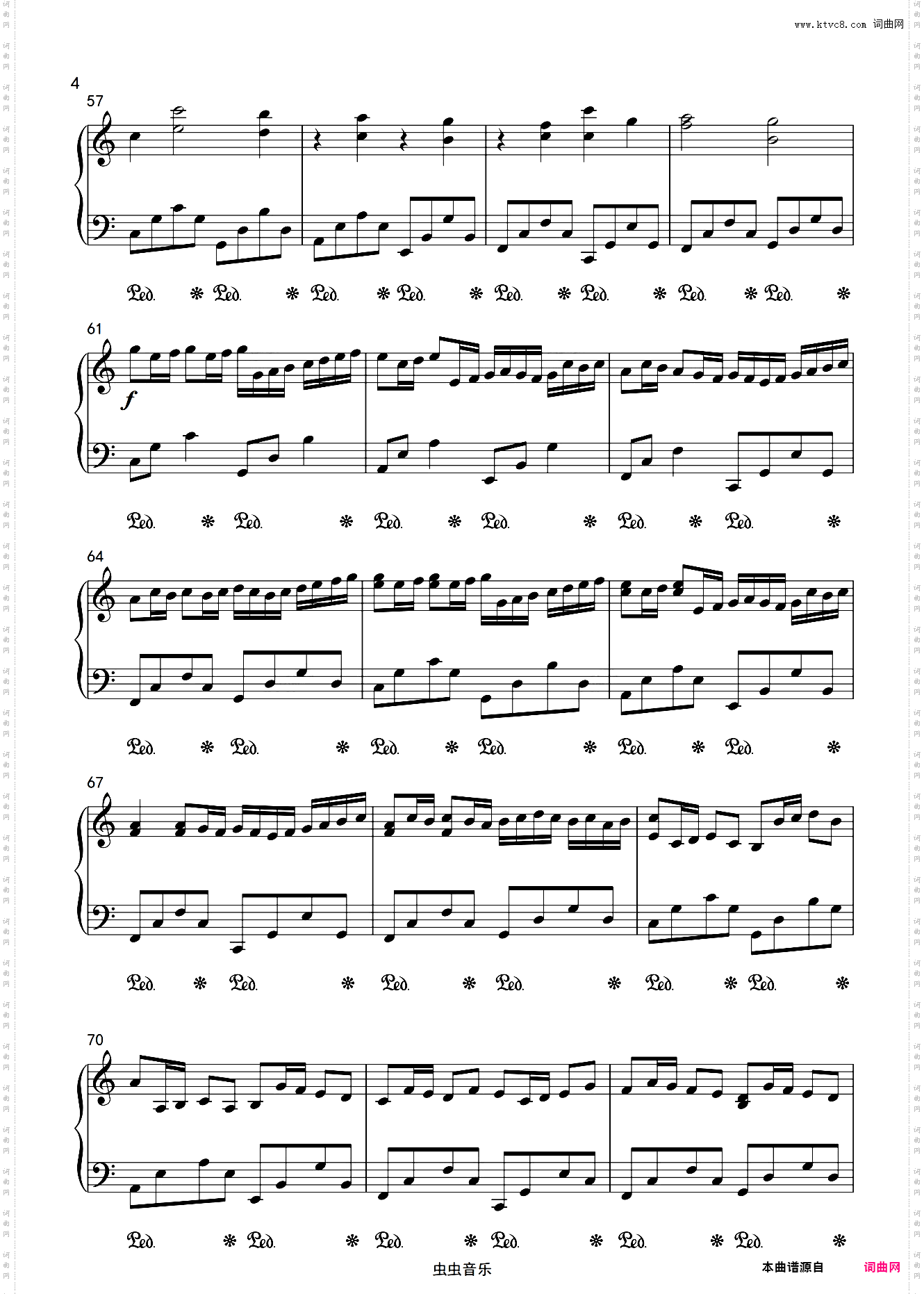 卡农 Canon -帕海贝尔【原版钢琴】