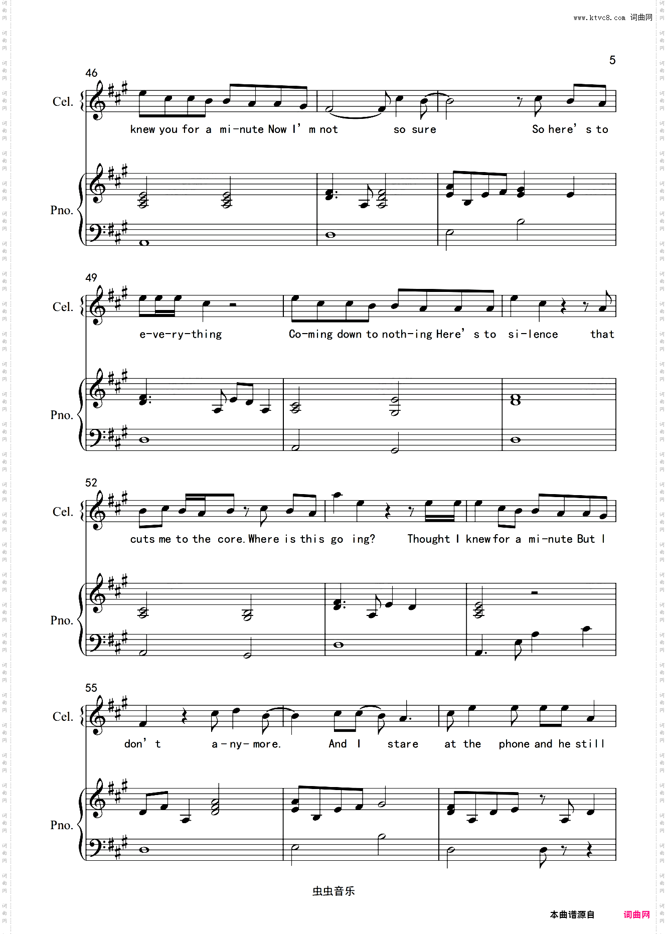 Forever&AlwaysTaylor's Version高度还原弹唱谱完整版附歌词