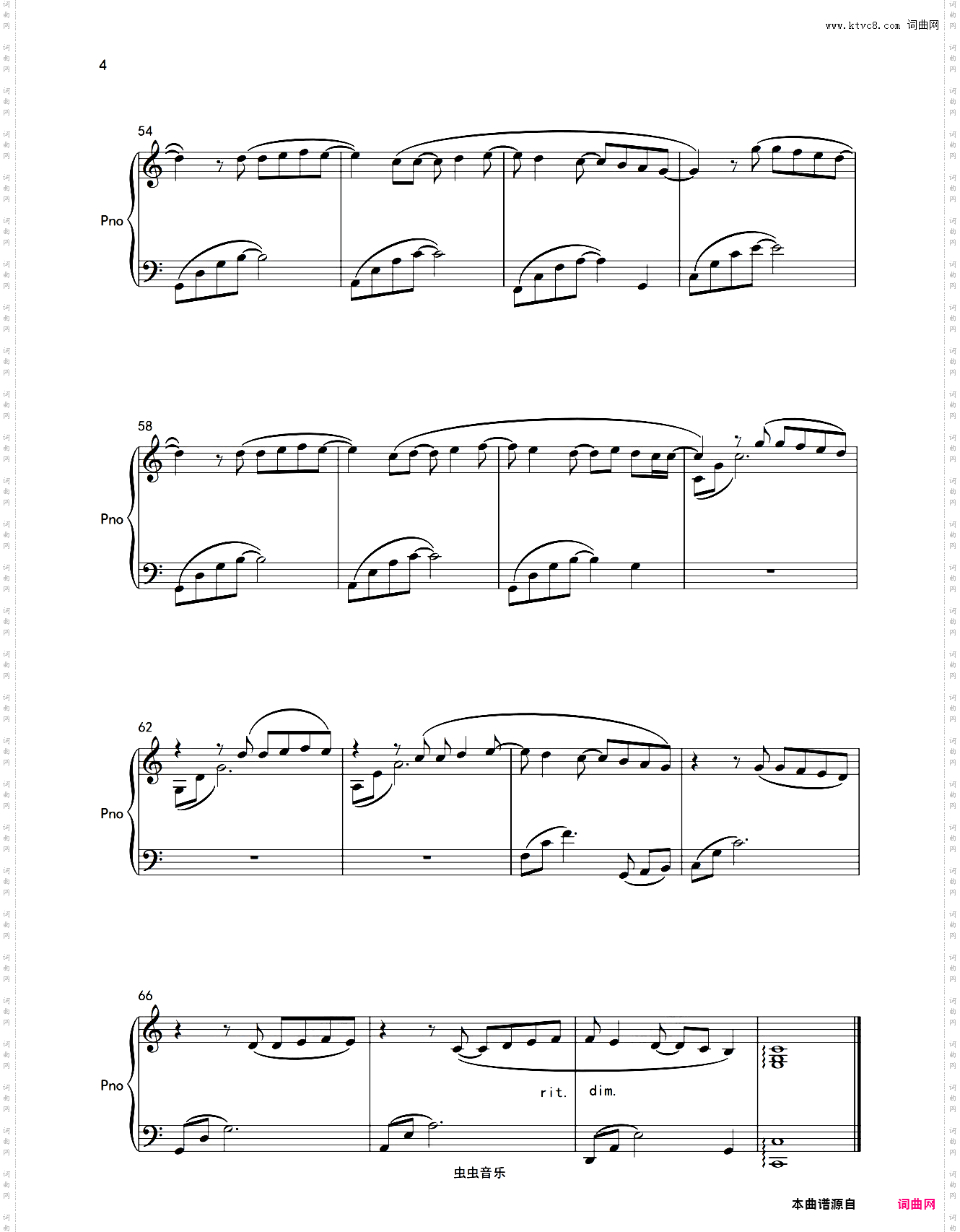 此情可待_风靡全球的奥斯卡金曲C大调独奏钢琴谱，让经典留存