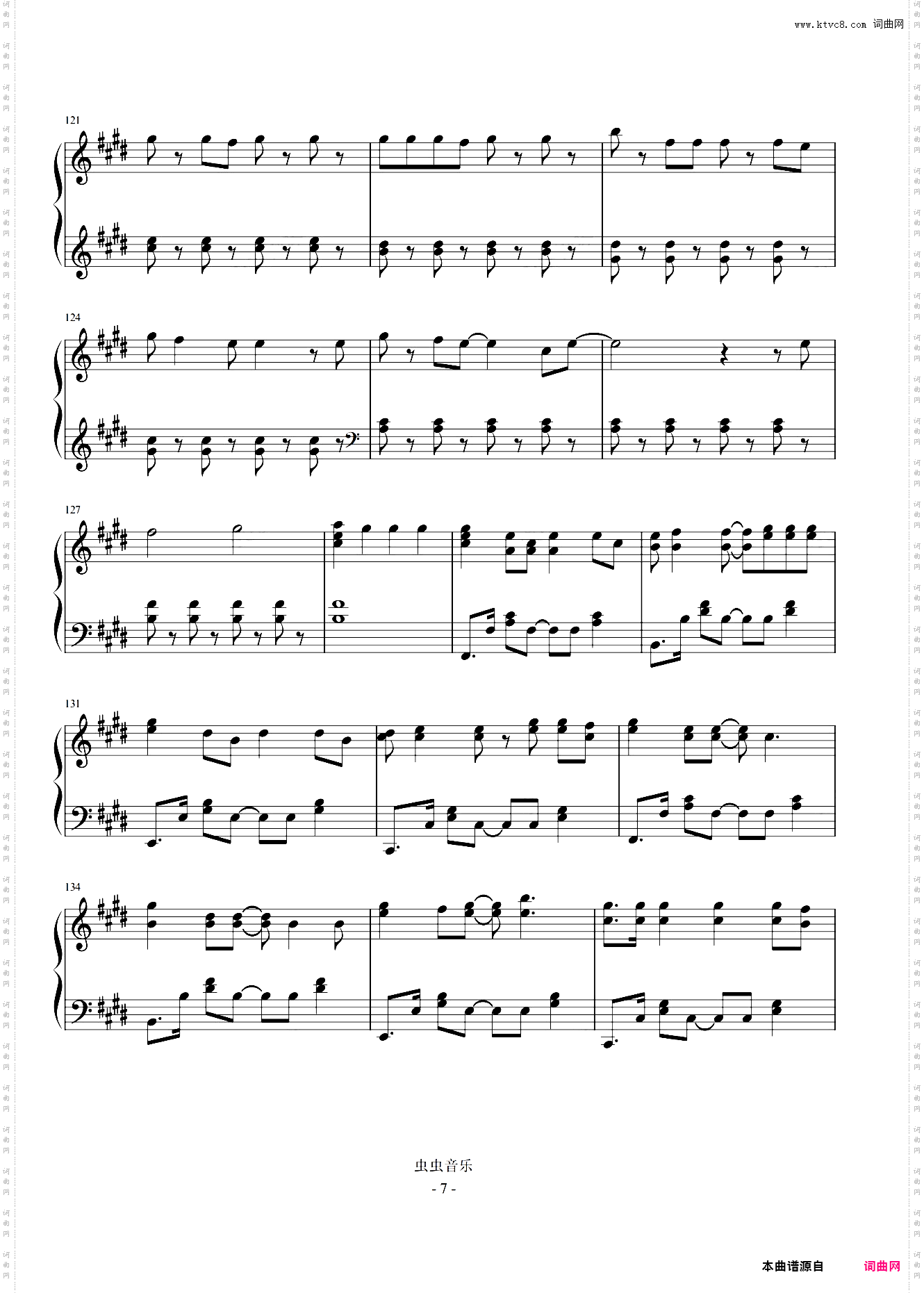 TA-完整钢琴独奏版