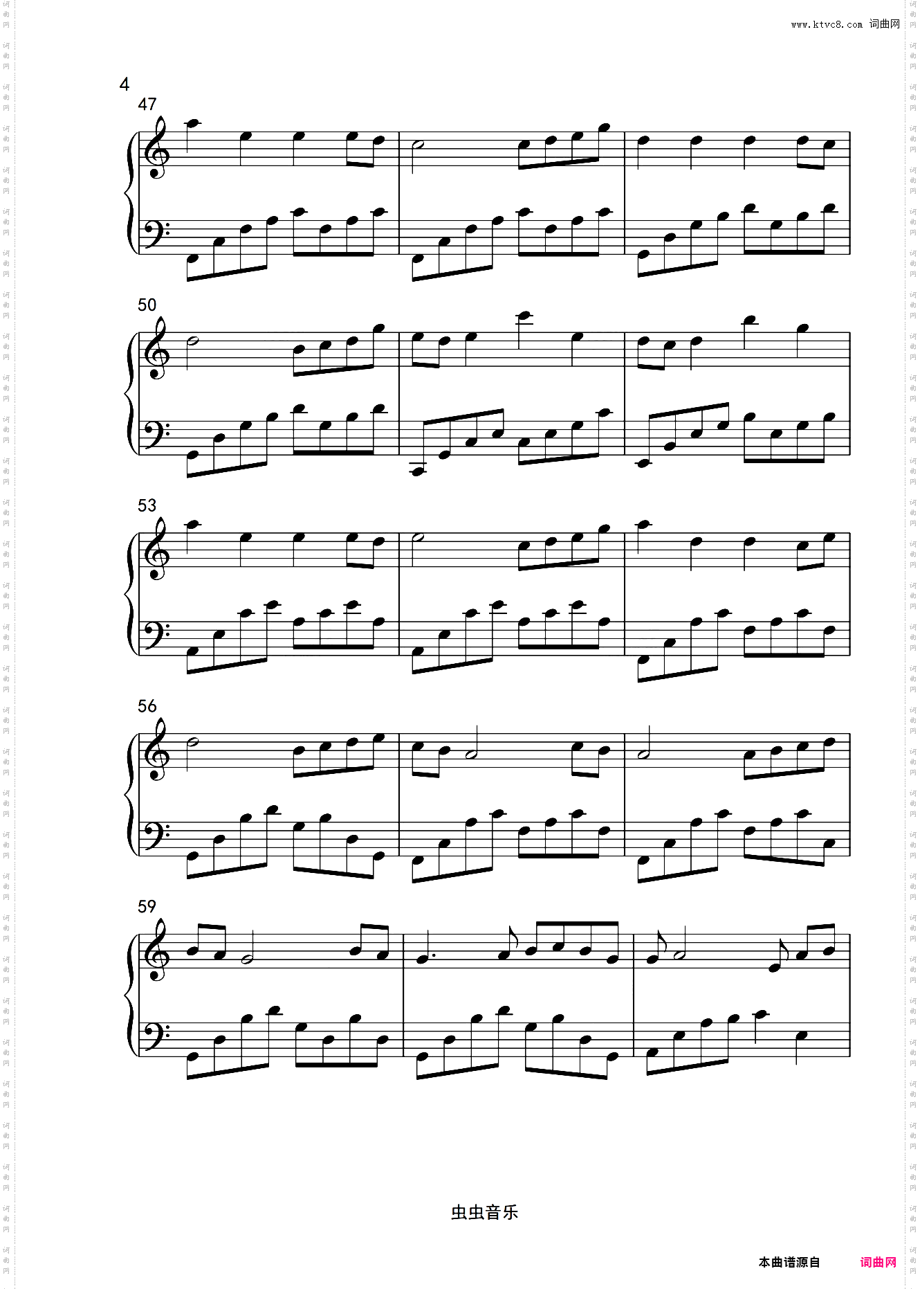 Two Steps From Hell《star sky》C调简单版