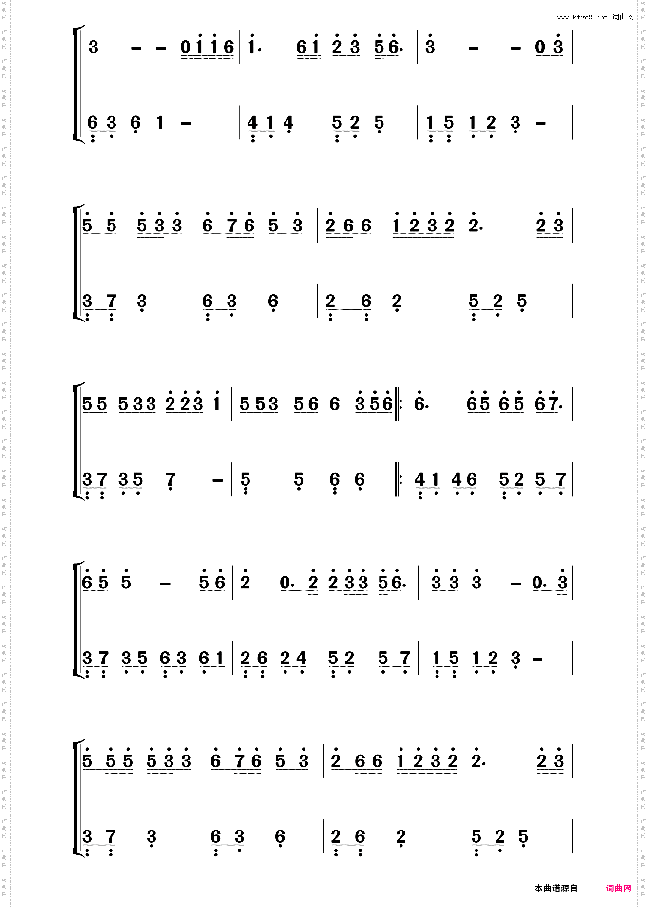 王琪《可可托海的牧羊人》入门C调简谱