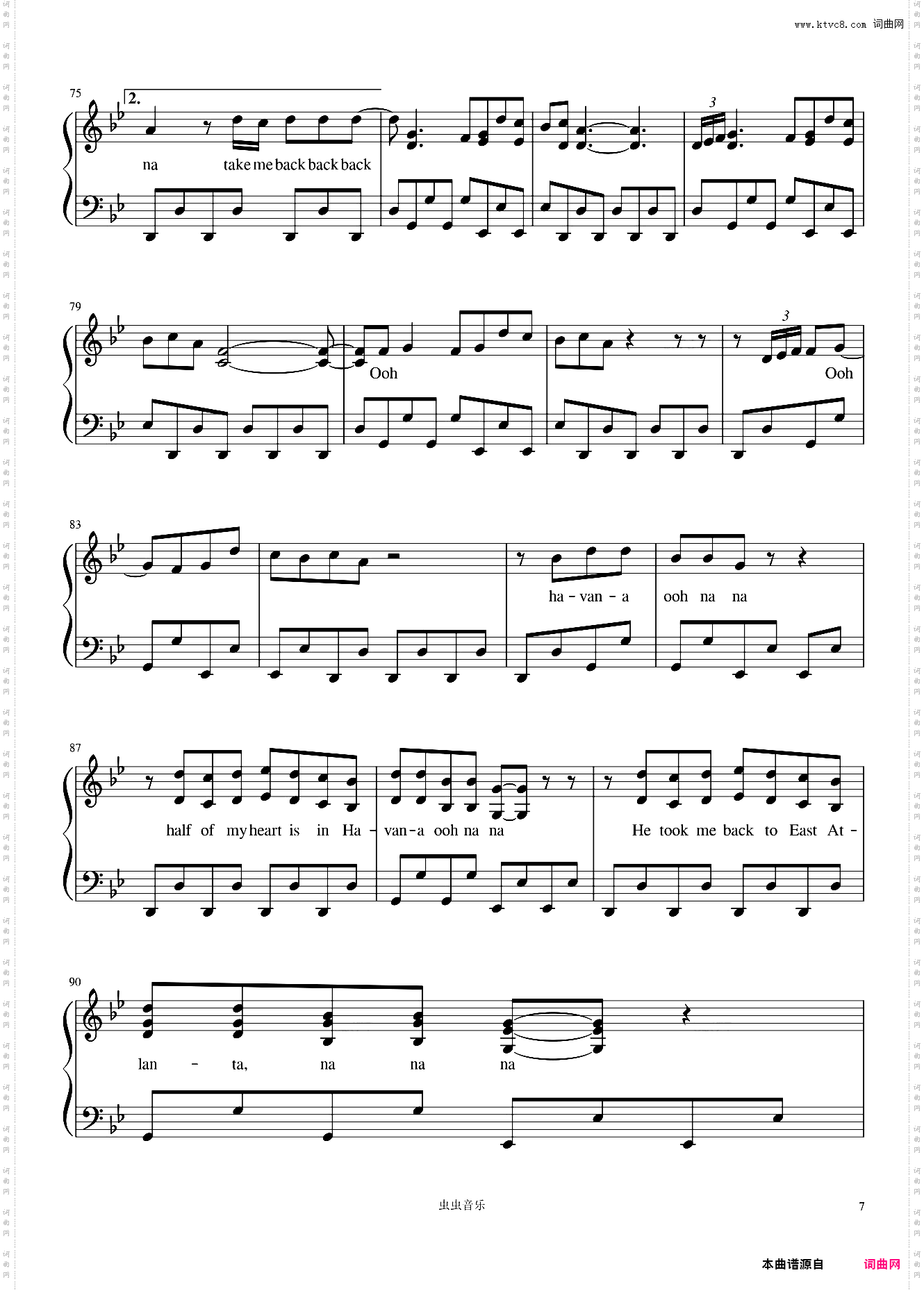 Havana弹唱版