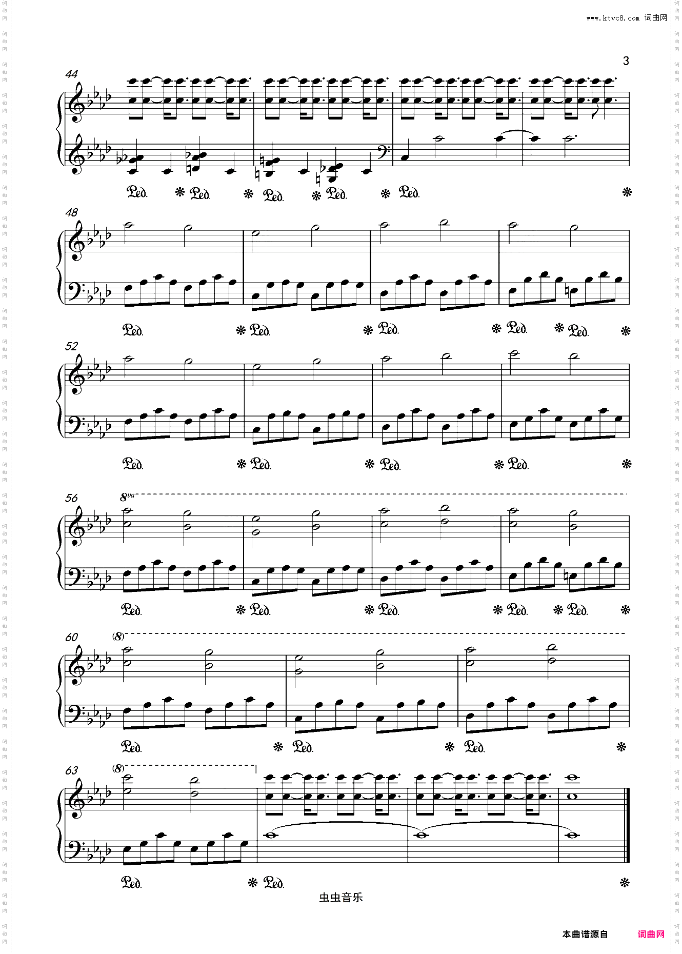 《Solitude》坂本龙一 钢琴独奏谱