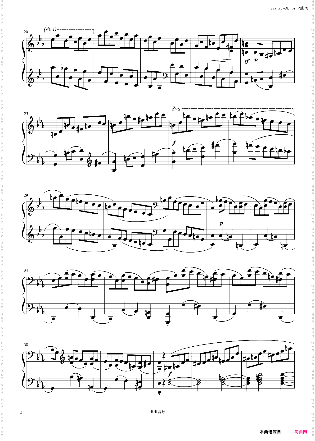 肖邦第一钢琴奏鸣曲第四乐章——Op·4-No·1