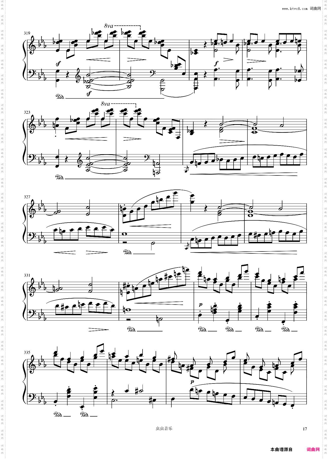 肖邦第一钢琴奏鸣曲第四乐章——Op·4-No·1