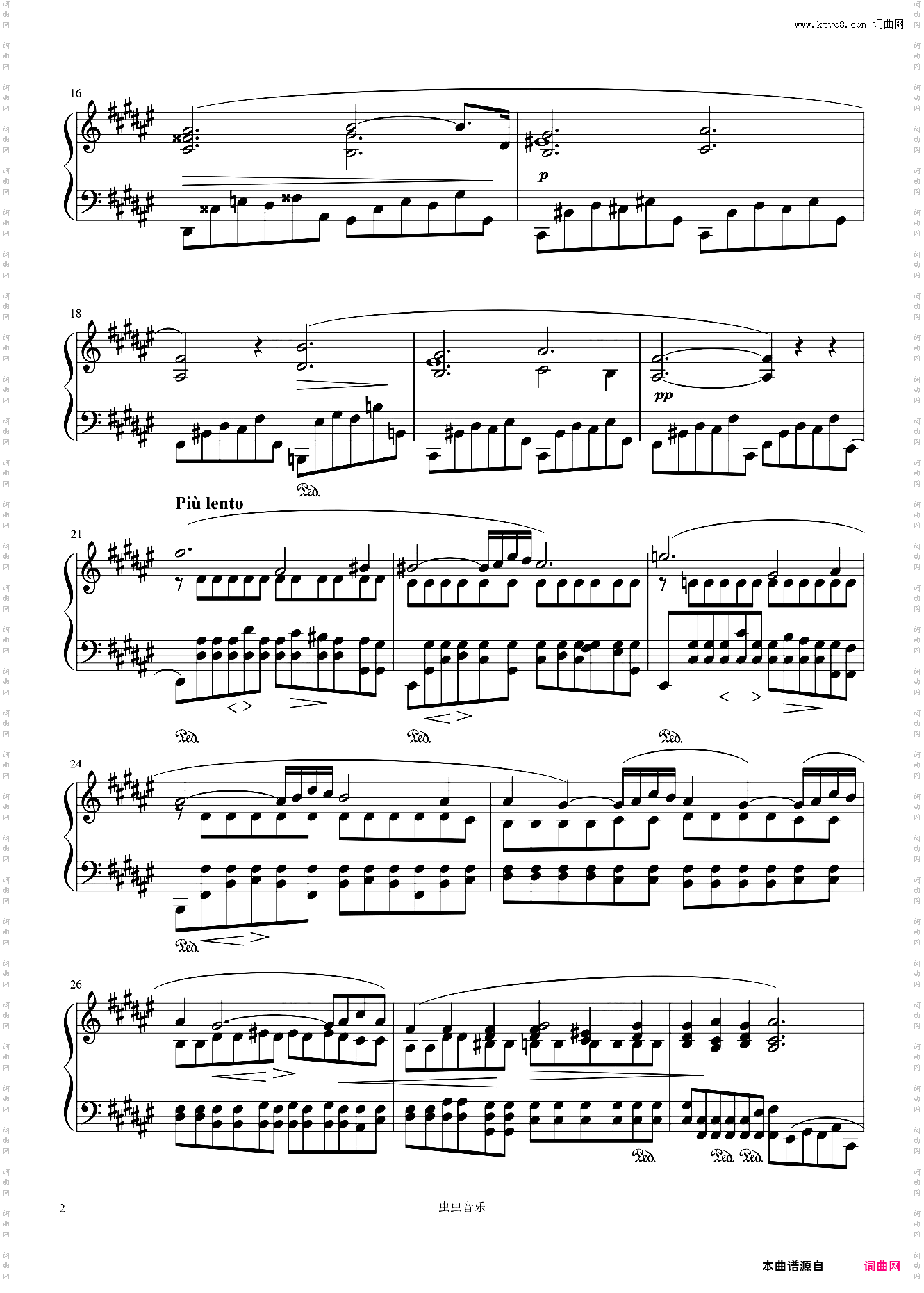 Préludes——前奏曲Op·28-No·13肖邦
