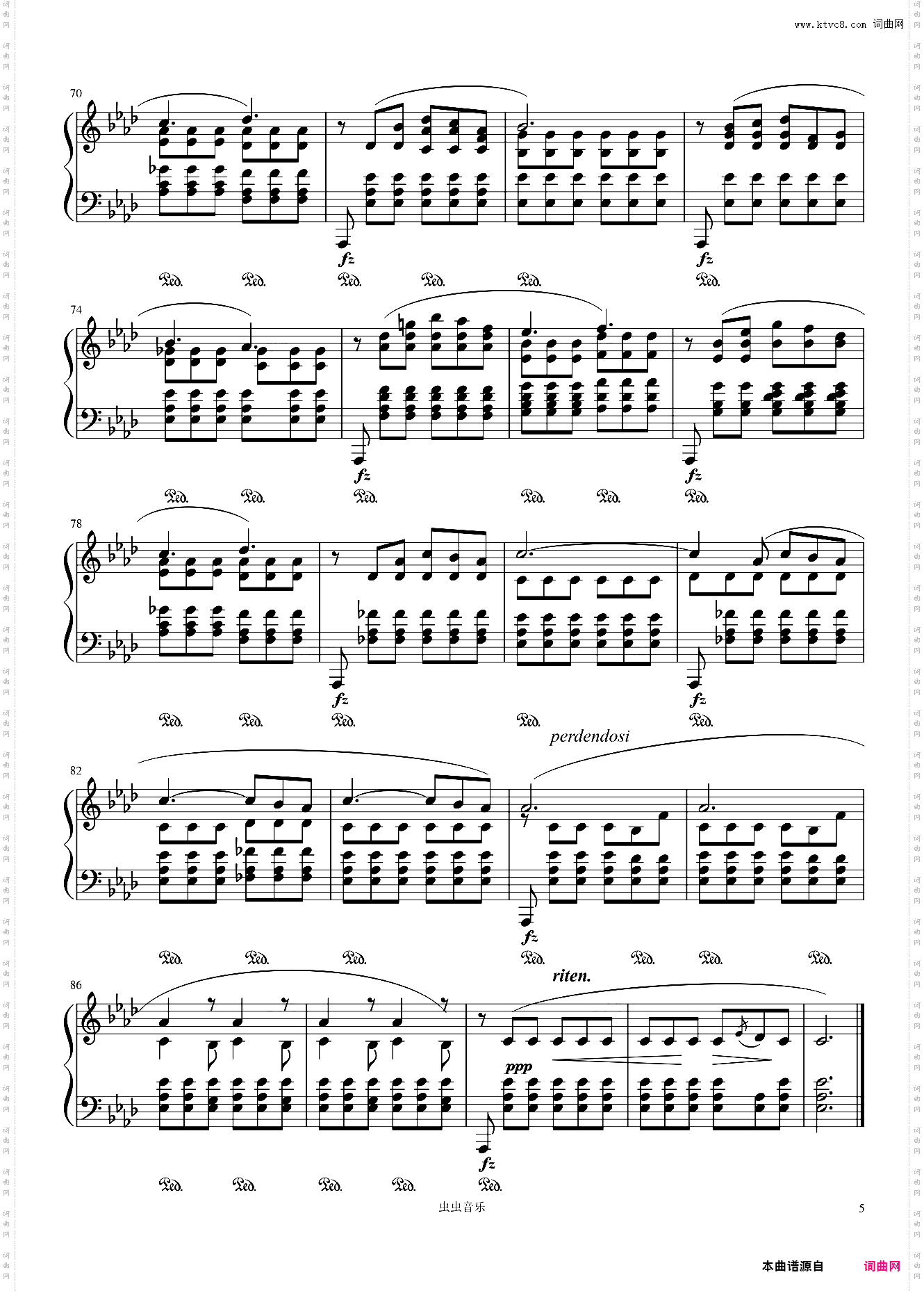 Préludes——前奏曲Op·28-No·17肖邦