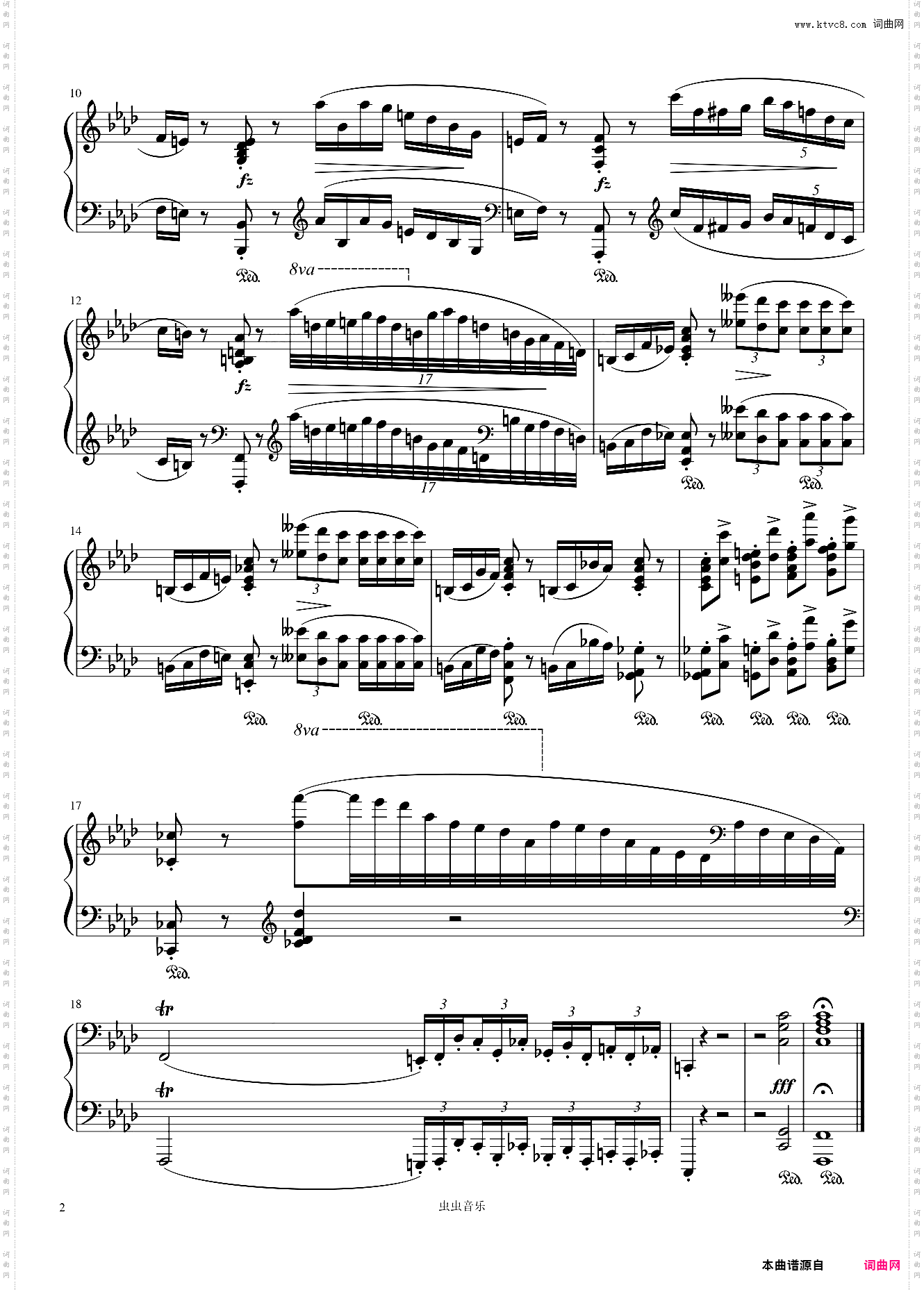 Préludes——前奏曲Op·28-No·18肖邦