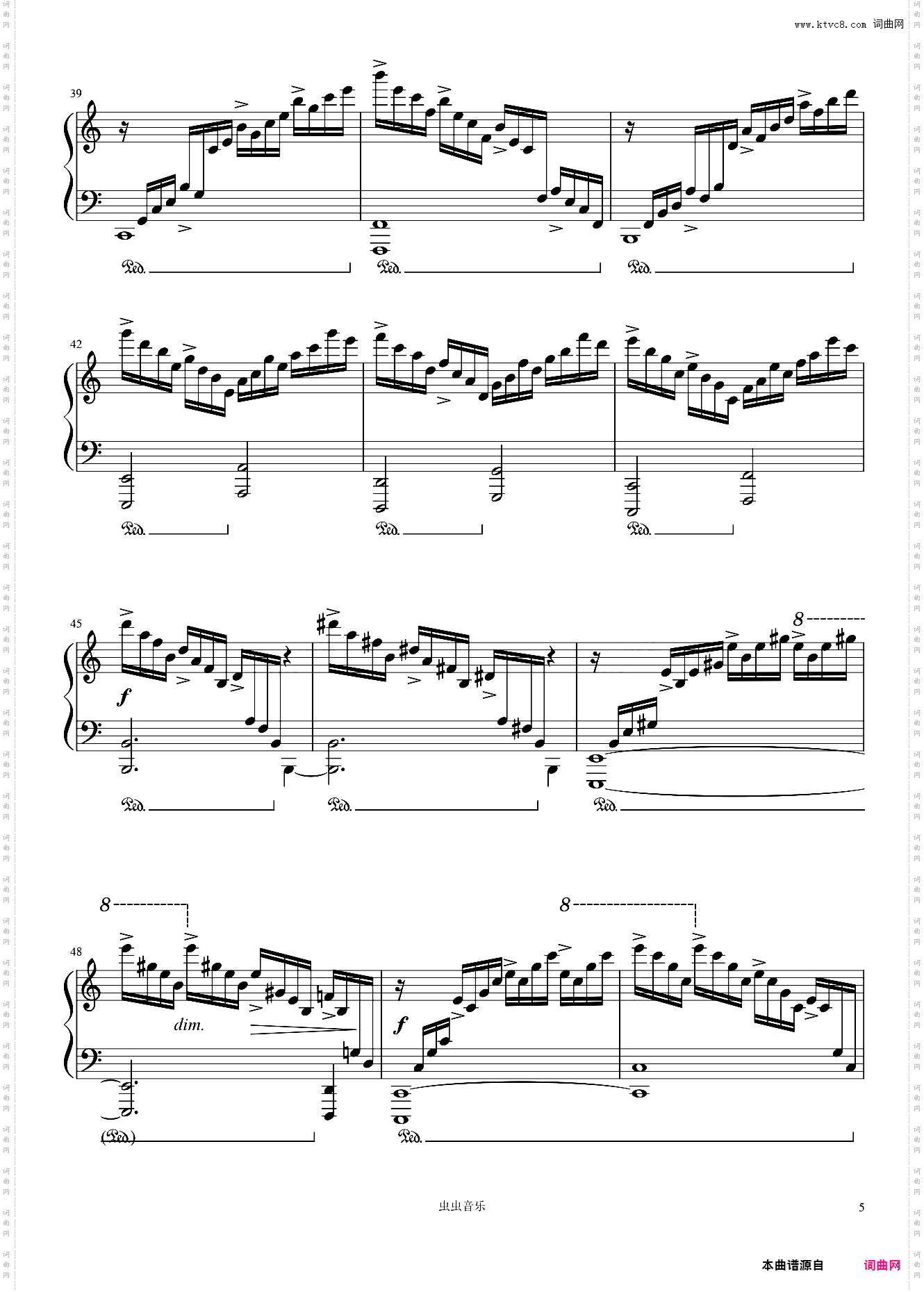 肖邦 op·10 no·1 瀑布 带指法 Waterfall C大调 练习曲 12 ETUDES 原版重制