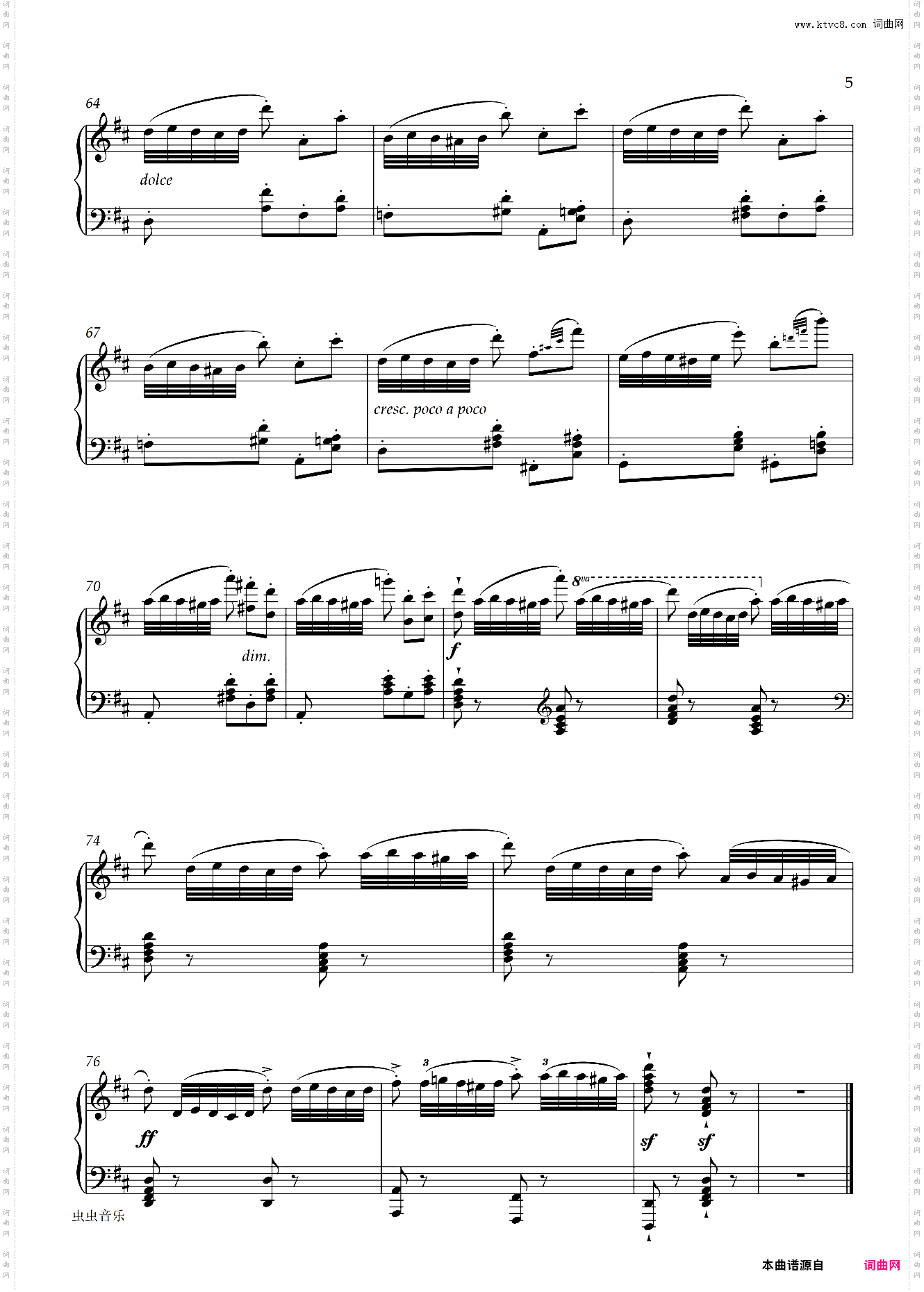 【八级】A-1 练习曲 【带指法】2019新版钢琴考级