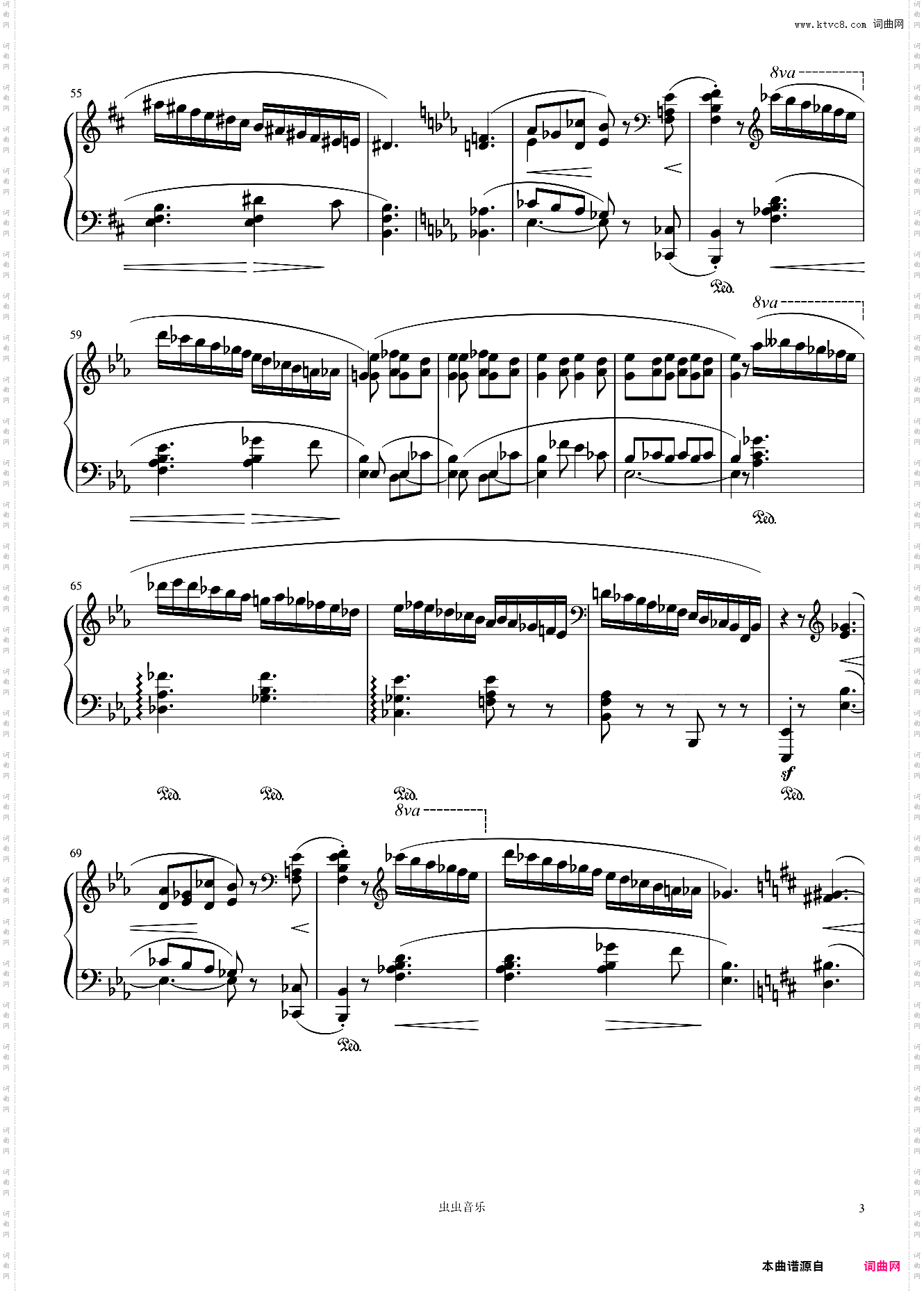 肖邦第三钢琴奏鸣曲第四乐章——Op·58-No·3