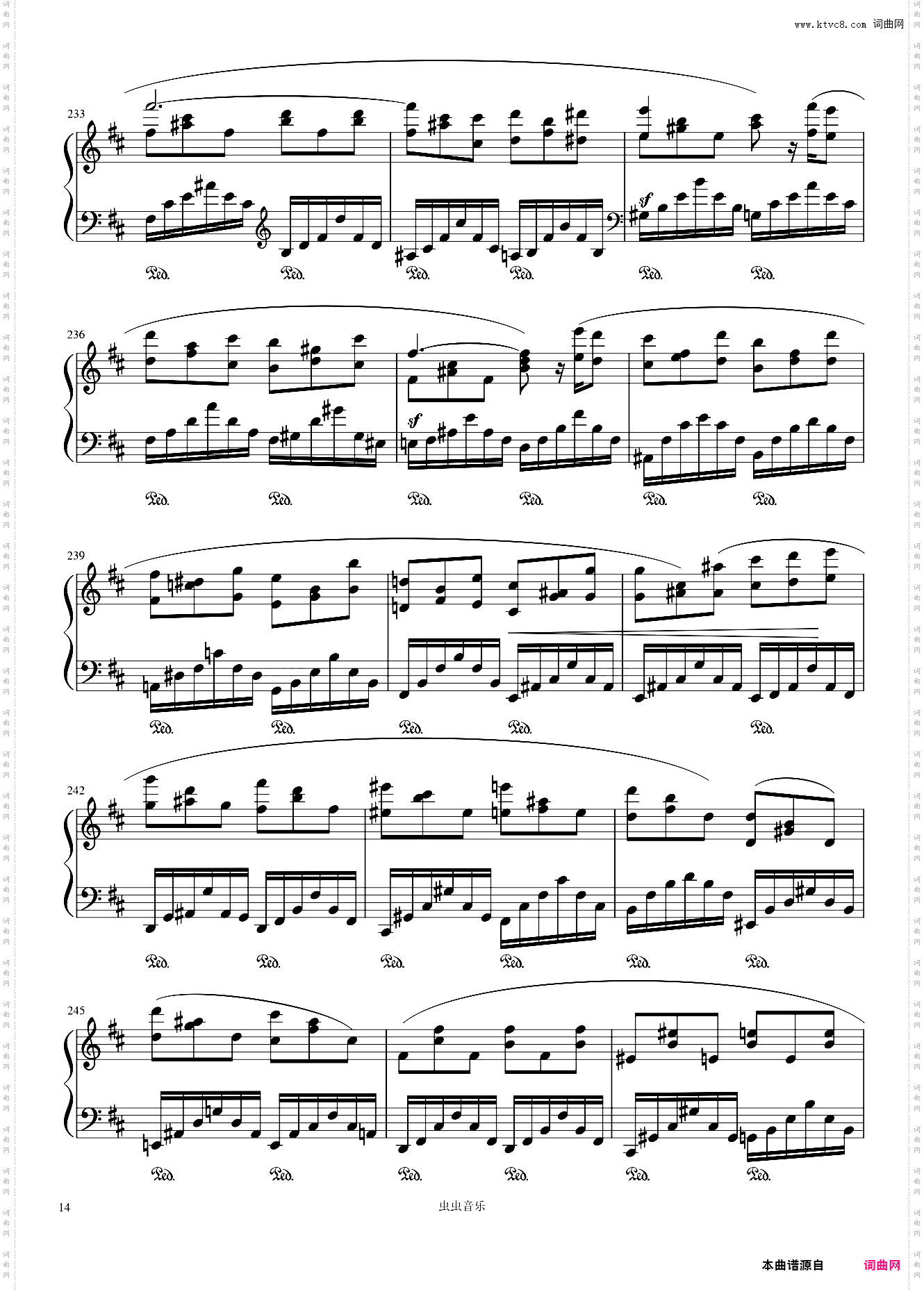 肖邦第三钢琴奏鸣曲第四乐章——Op·58-No·3