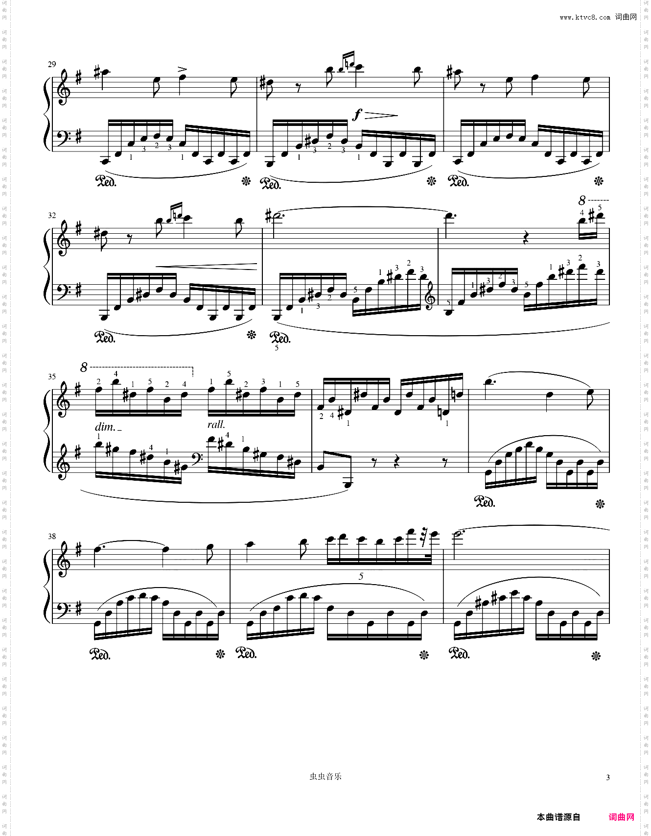 肖邦 平稳的行板 Op·22 带指法 Andante spianato 大波兰舞曲 引子