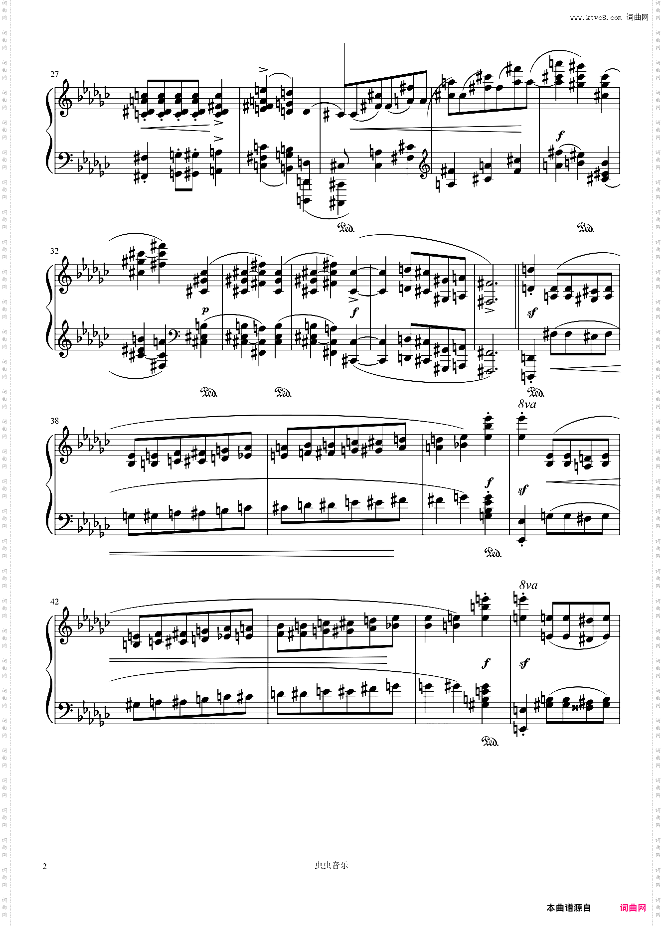 肖邦第二钢琴奏鸣曲第二乐章——Op·35-No·2