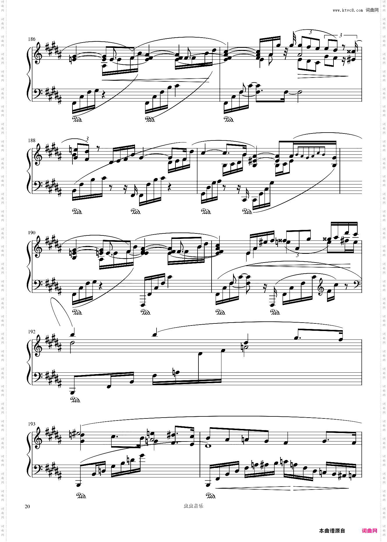 肖邦第三钢琴奏鸣曲第一乐章——Op·58-No·3