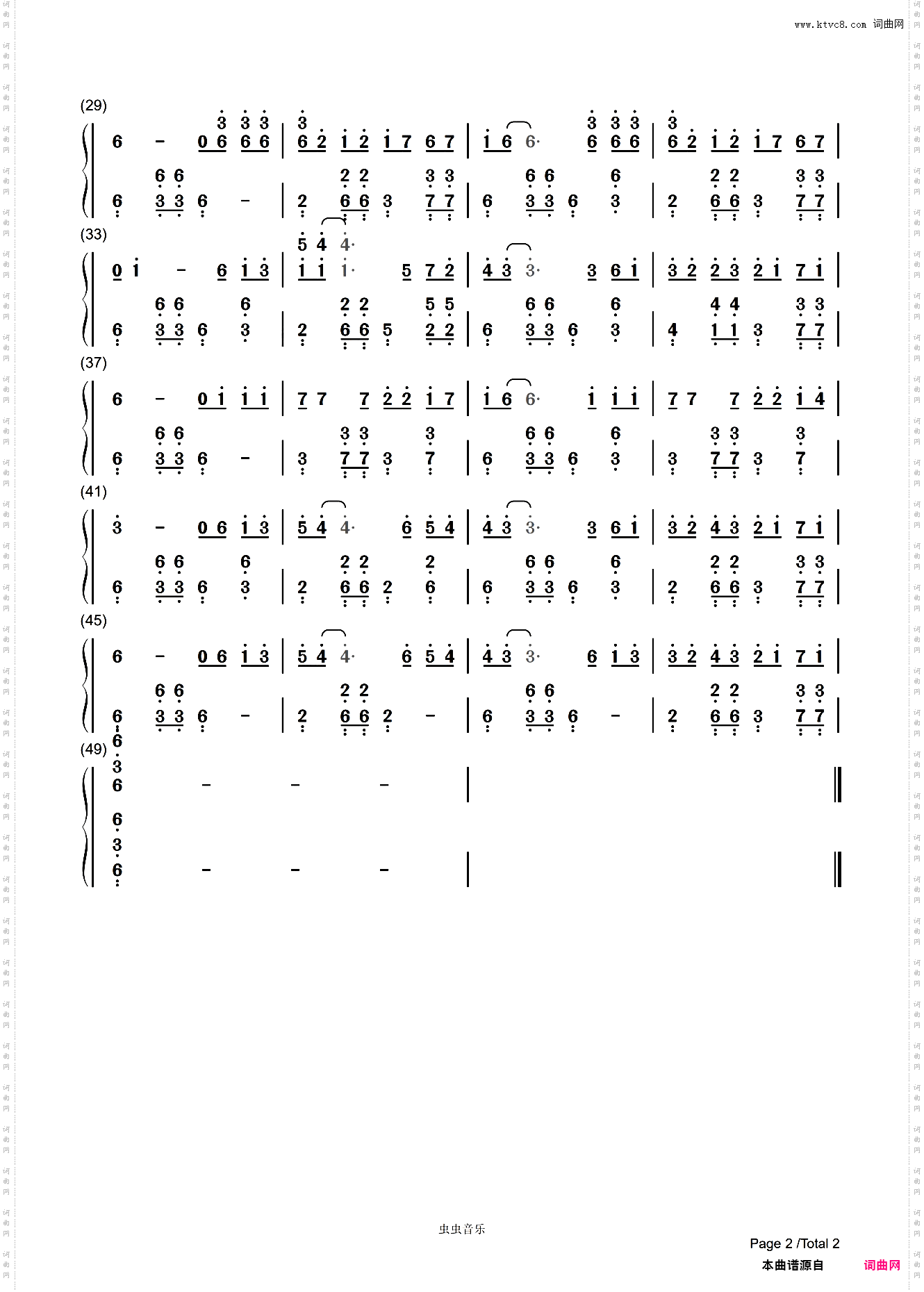 “mojito”简谱版,原版C调带指法周杰伦。poc编配