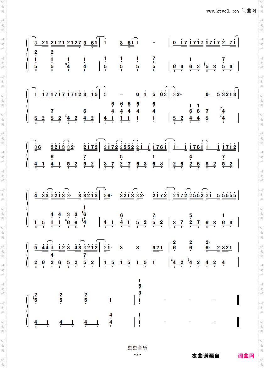 算什么男人【双手简谱】周杰伦 你算什么男人