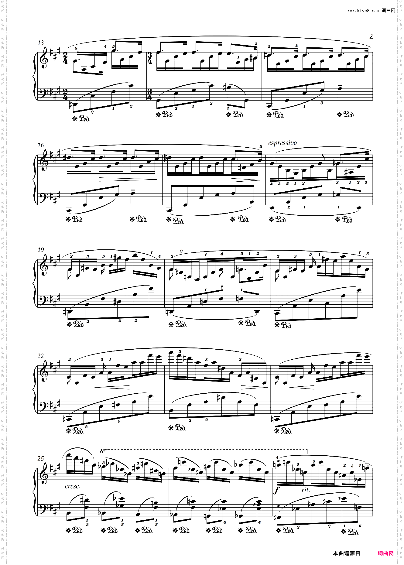 【十级】A-2练习曲 【带指法】2019新版钢琴考级