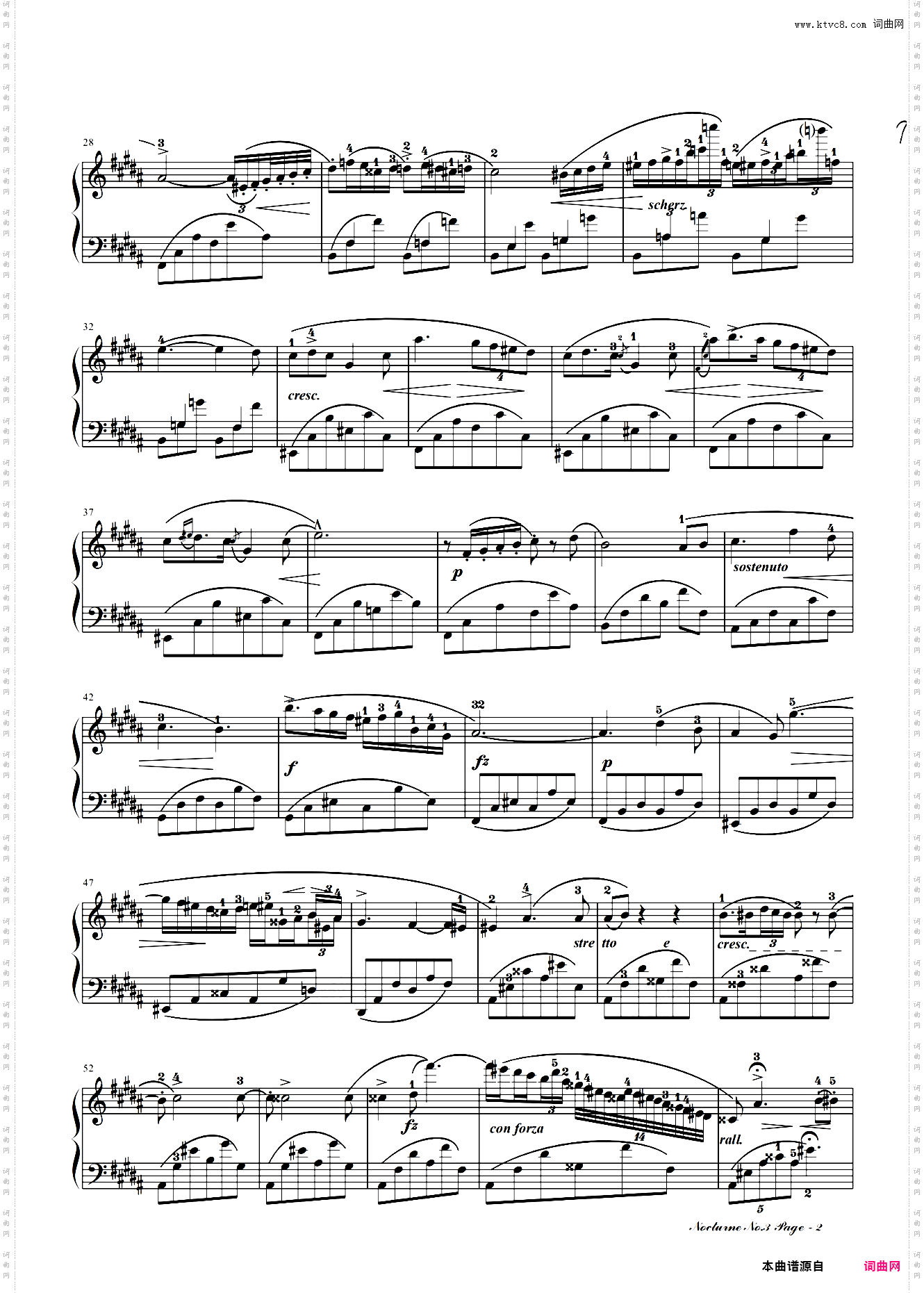 肖邦夜曲3-B大调夜曲Op·9-3