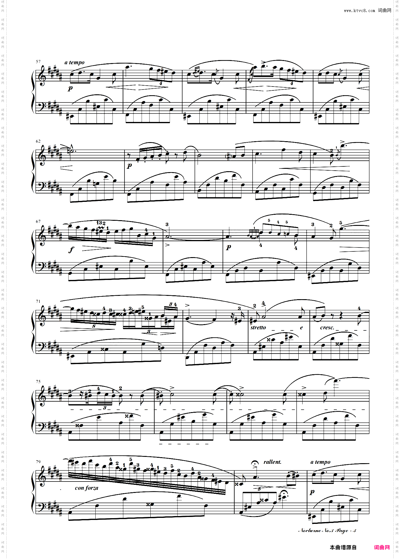 肖邦夜曲3-B大调夜曲Op·9-3