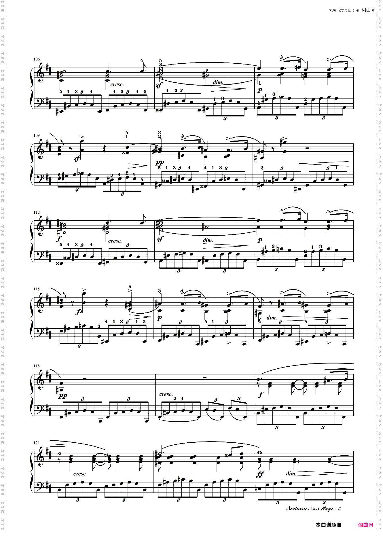 肖邦夜曲3-B大调夜曲Op·9-3