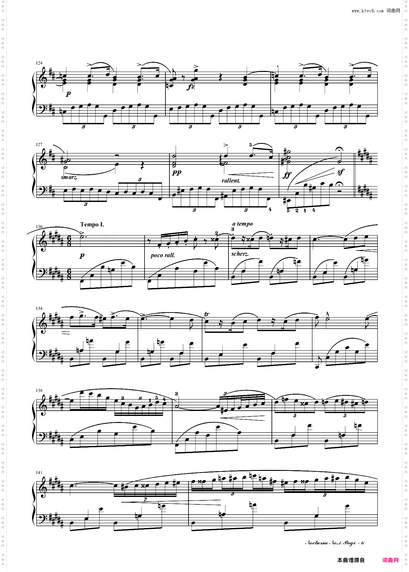 肖邦夜曲3-B大调夜曲Op·9-3