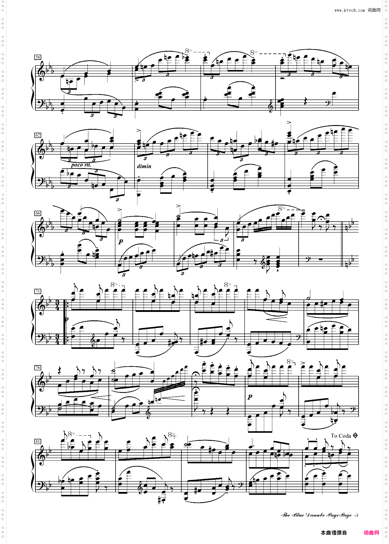 蓝色多瑙河-Schulz-Evler改编