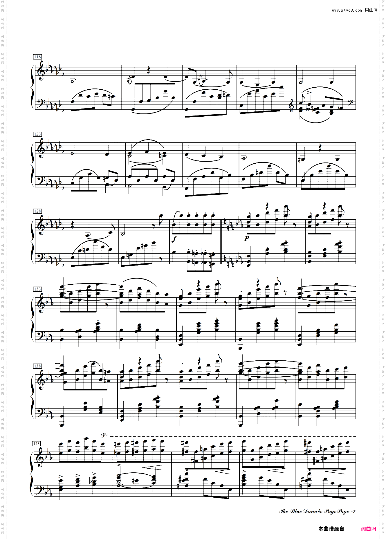 蓝色多瑙河-Schulz-Evler改编