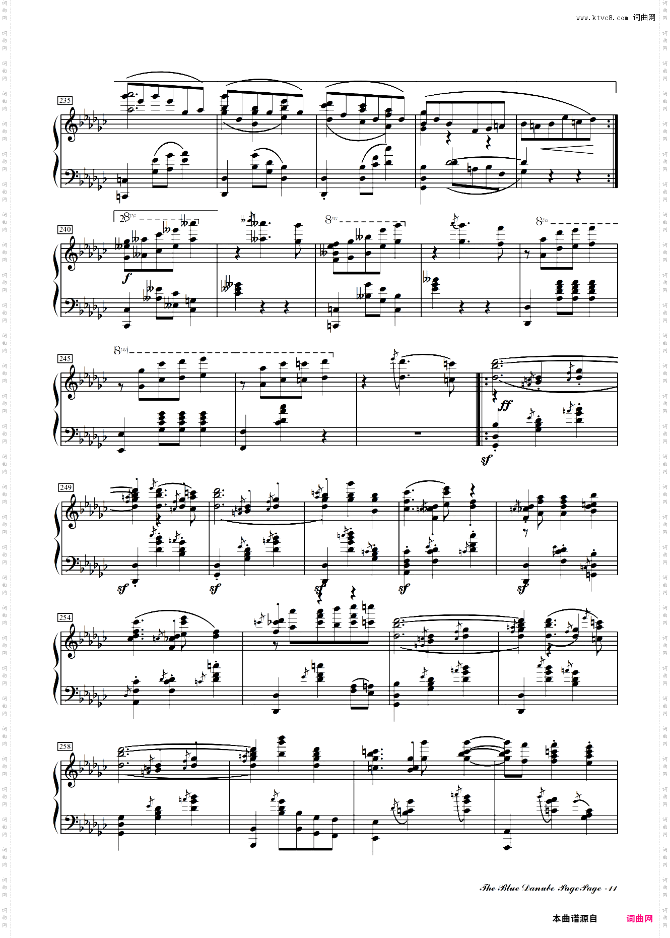 蓝色多瑙河-Schulz-Evler改编