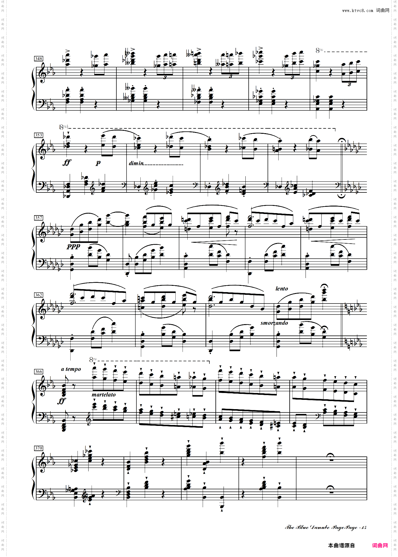 蓝色多瑙河-Schulz-Evler改编