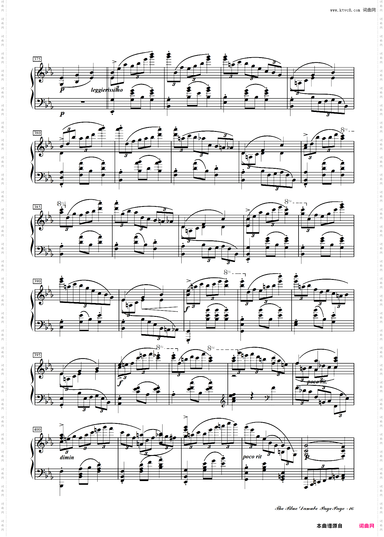 蓝色多瑙河-Schulz-Evler改编