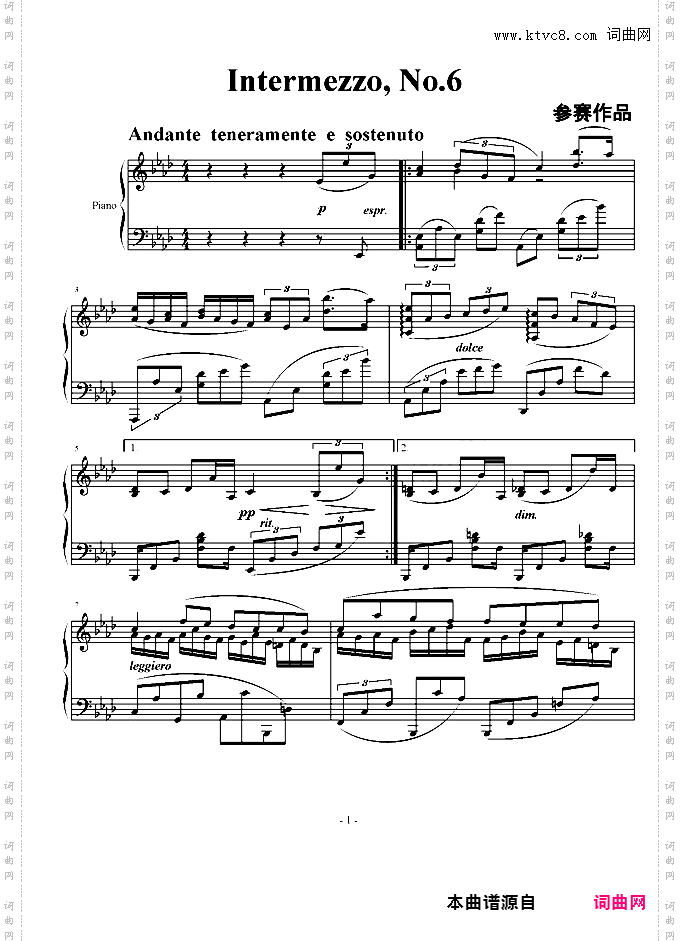 IntermezzoNo·6