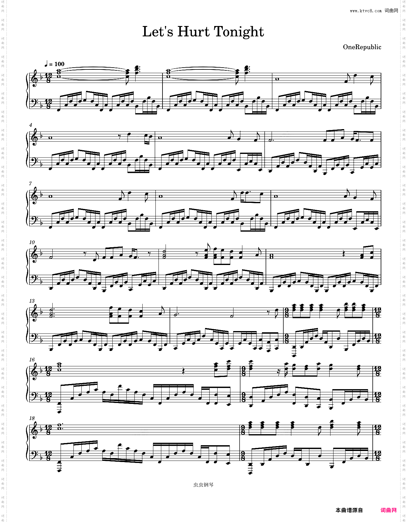 Let's Hurt Tonight-OneRepublic