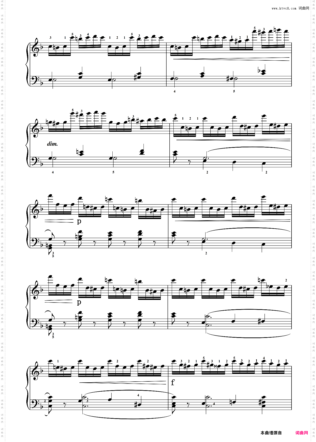 第八级 练习曲Op·740 No·11