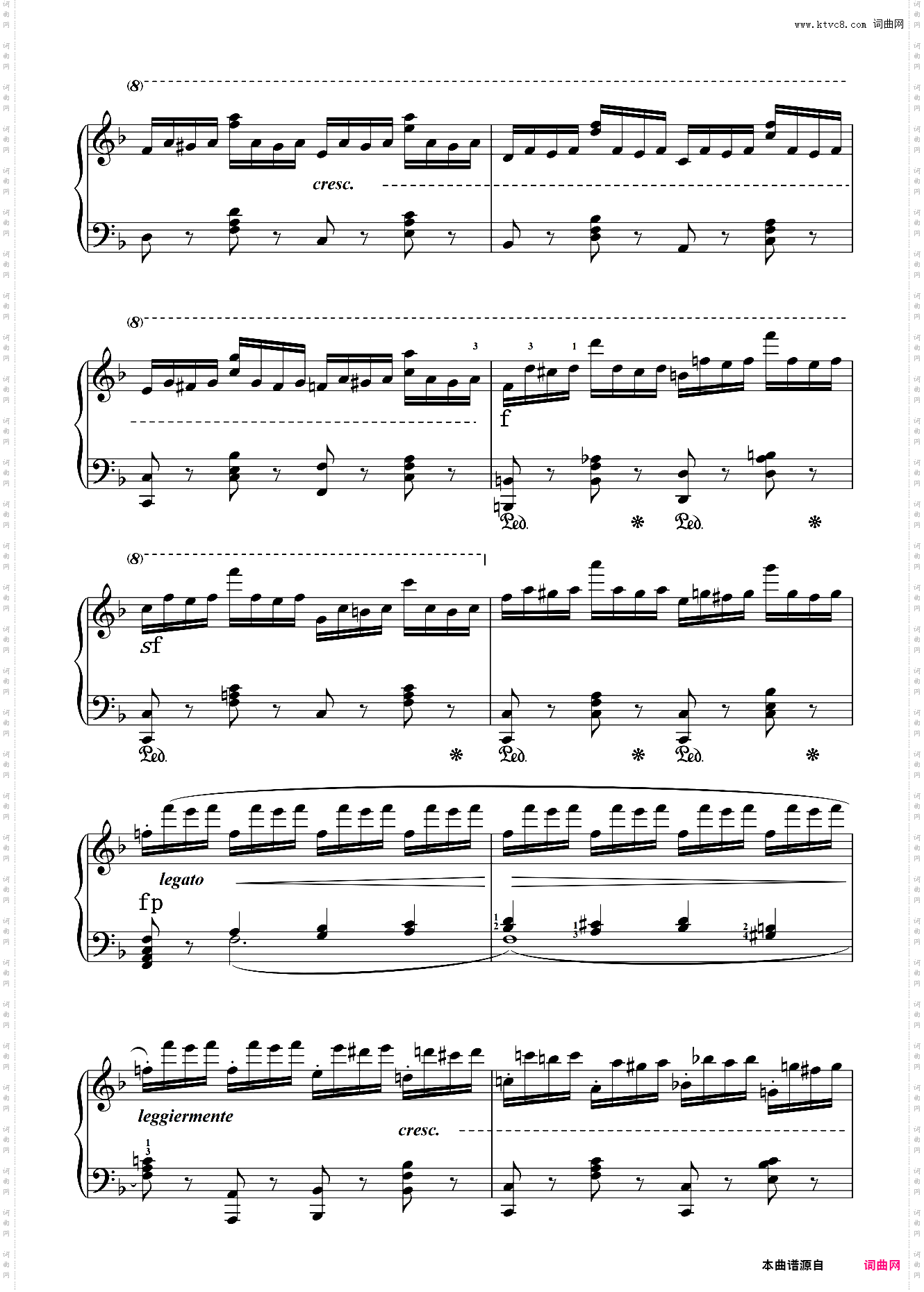 第八级 练习曲Op·740 No·11