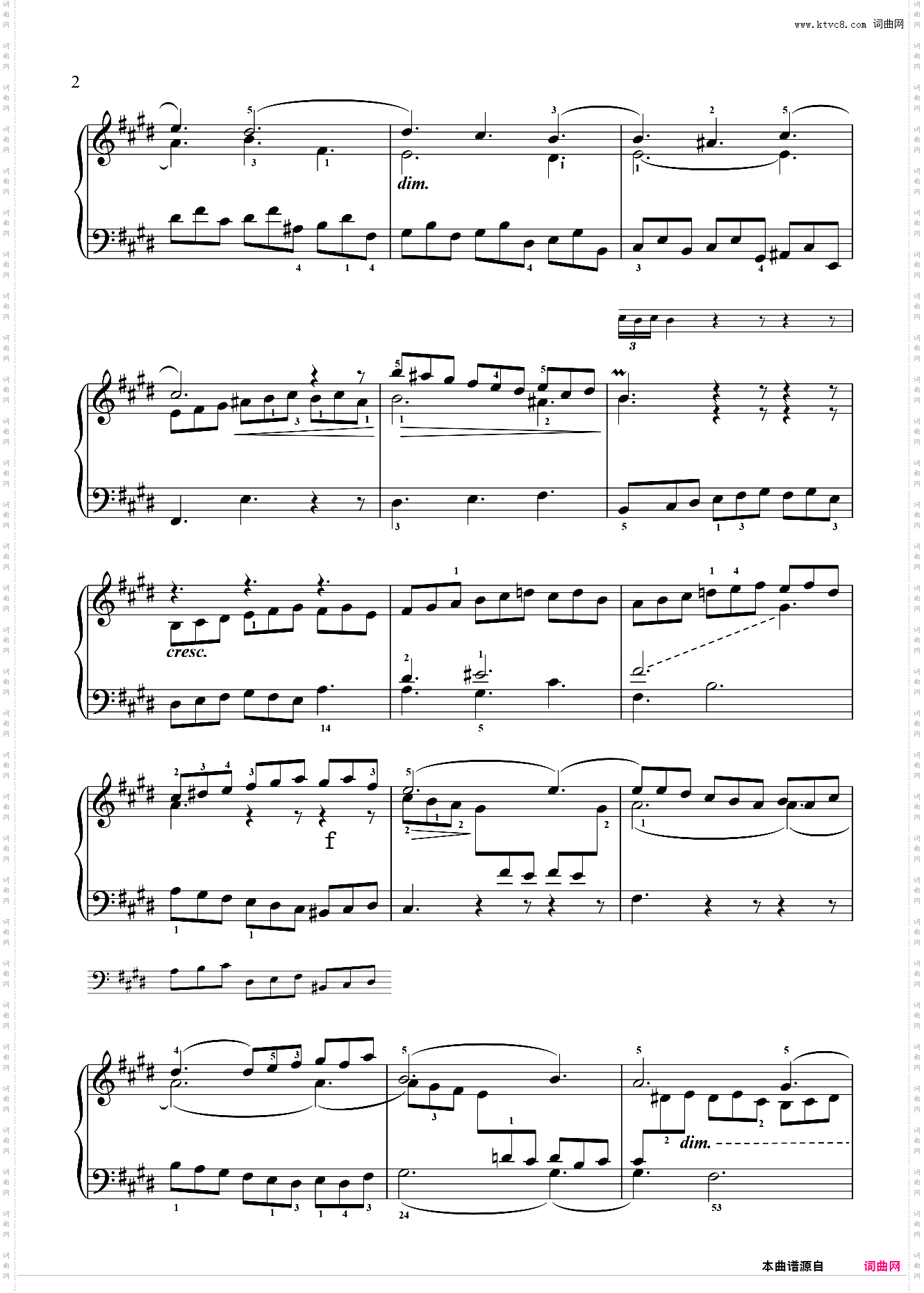 第八级三部创意曲Sinfonia No·6
